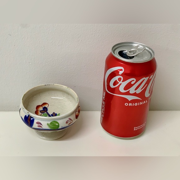 Early 19th Century Gaudy Welsh GRAPE Pattern Miniature Pedestal Sugar Bowl - Picture 4 of 15